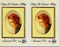 U.S. postage stamp - Edna St. Vincent Millay